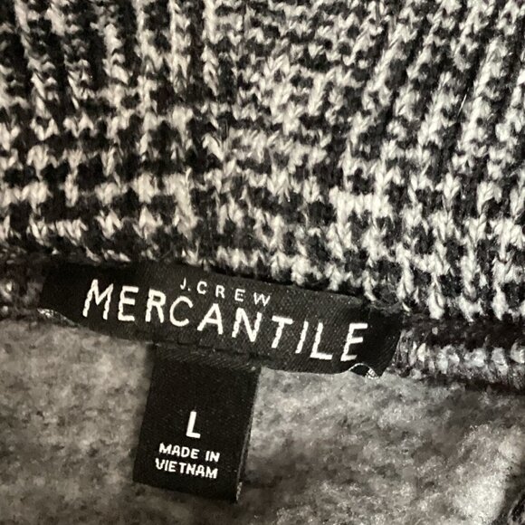 J Crew Mercantile Glen Plaid Cowl Neck Long Sleeve Boxy Pullover Sweater L #226A - Picture 7 of 7